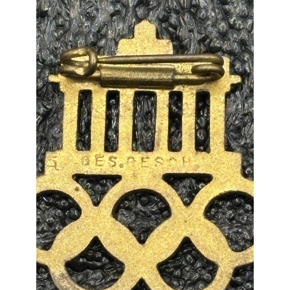 VTG 1936 XL Olympiade BERLIN Olympic Games Brandenburg Gate PIN BADGE GERMANY‎ - Picture 5 of 7
